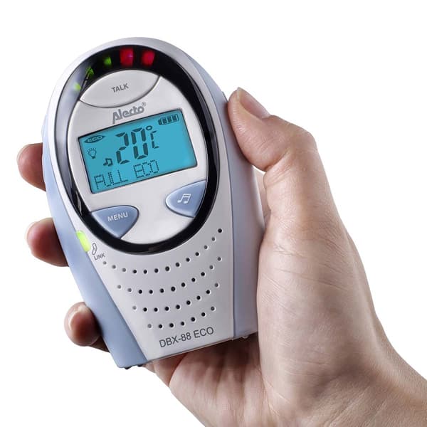 DECT babyalarm med display, øko-tilstand, natlys