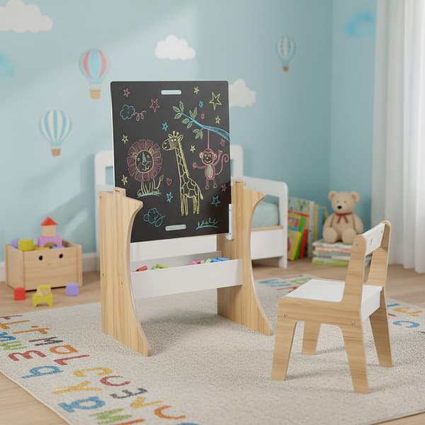 Barnbord och stolsset med griffeltavla