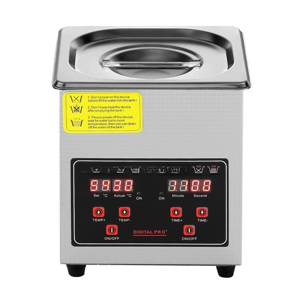 Ultralydsrenser 2L, digital timer, opvarmet rustfrit stål