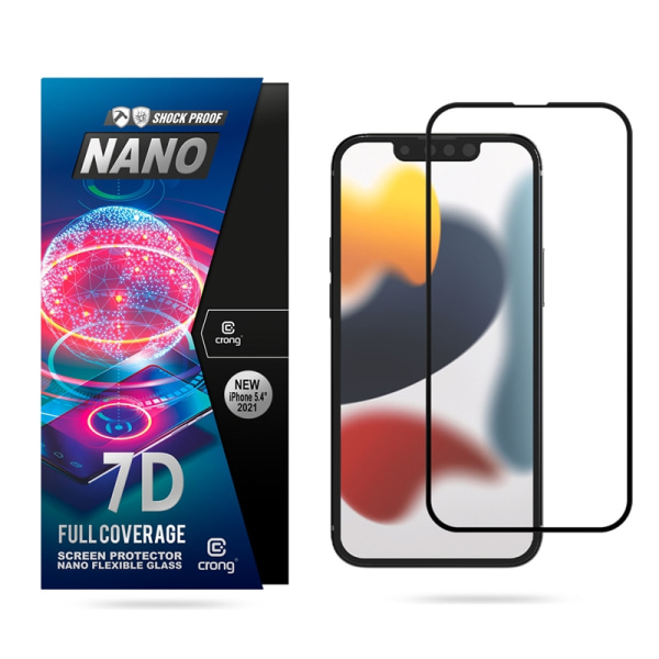 Crong 7D Nano fleksibelt glas – fuld dækning hybrid skærmbeskytt
