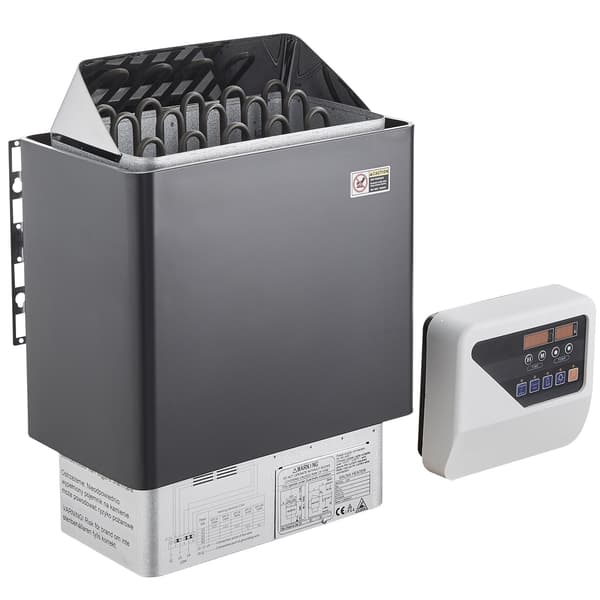 8kW elektrisk bastuaggregat, 400V 3N, digital timer