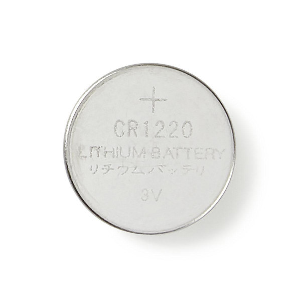 Lithium knapcellebatteri CR1220 | 3 V DC | 5-Blister | Sølv
