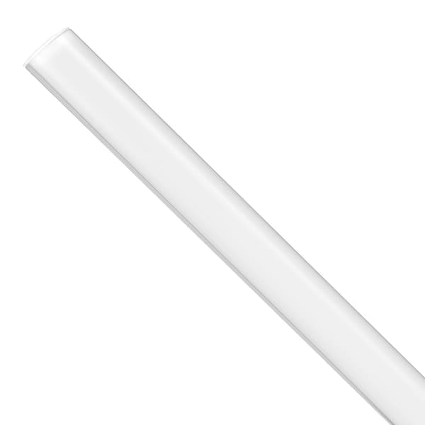 V-formad LED-aluminiumkanal, 10-pack, 2 m mjölkigt lock