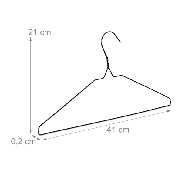 Mustat vaateripustimet 48 kpl