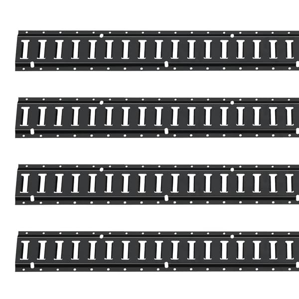 E-Track-räckessats – 1,5 meter stål, 4-pack, 900 kg
