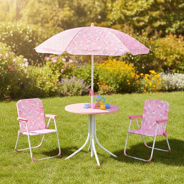 Børnecampingsæt med justerbar parasol