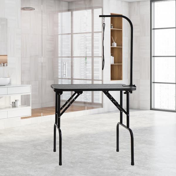 Hundtrimningsbord, hopfällbart 84 x 46 cm, 90 kg