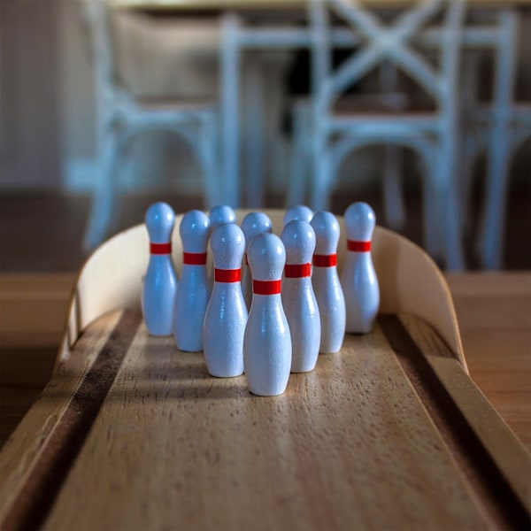 Bord bowling minispil