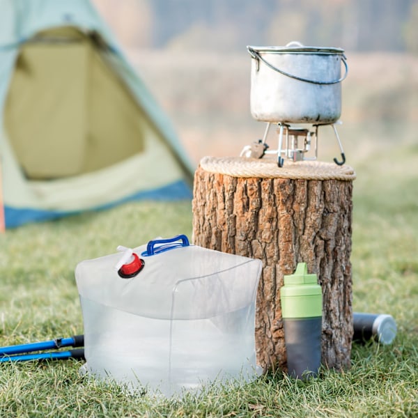 set med 3 hopfällbara vattenbehållare 20 l