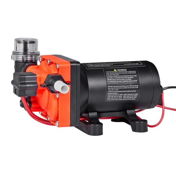 12V vandpumpe til campingvogn, 6 GPM, 70 PSI, selvansugende
