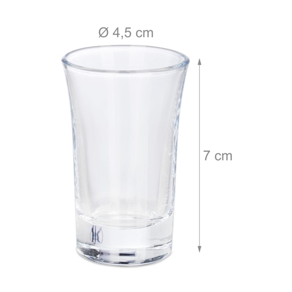 4 cl shottilasit 6 kpl sarjassa