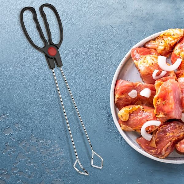 Stege- og grilltang i rustfrit stål til perfekt madlavning
