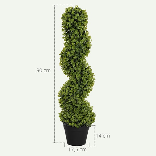 2 kpl keinotekoinen spiraali eukalyptus 90cm huonekasvi tekokasvi Suuret koristekasvit ruukussa kotitoimistoon Käytävä Puutarha Vihreä