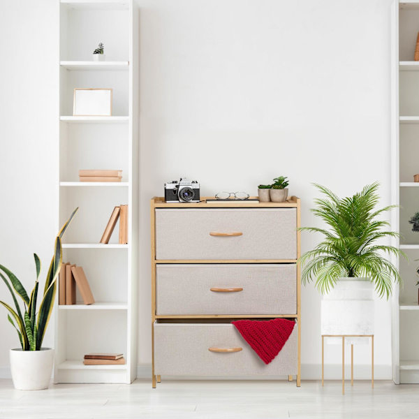 Bureau bambusta 3 laatikkoa