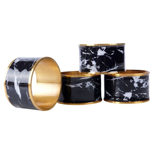 Metal servietringe 4,5 cm 4 stk.