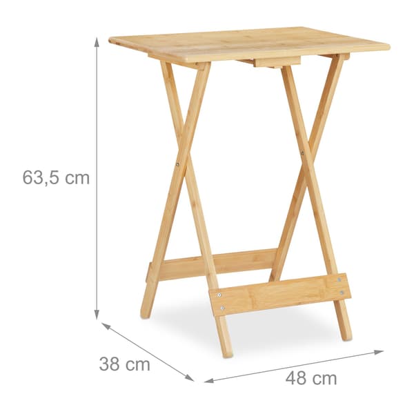 Fällbord i bambu