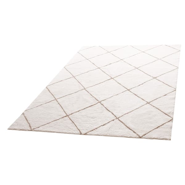 Plys tæppe 20x3 meter, beige, skridsikkert højluv
