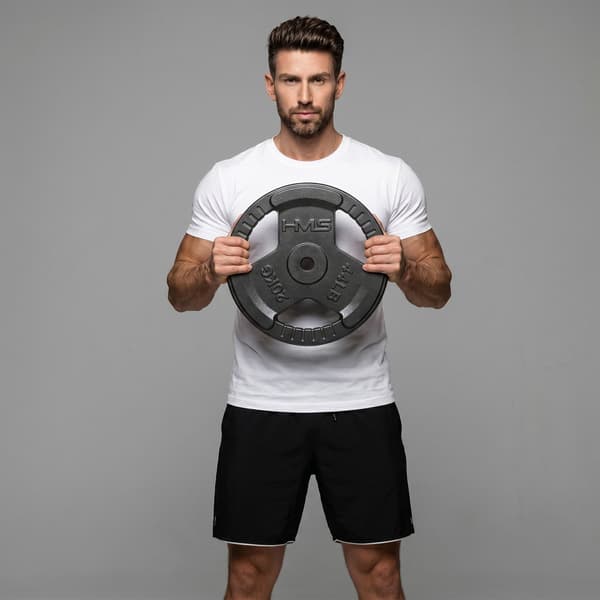 20 kg viktplatta i gjutjärn, ergonomiska handtag