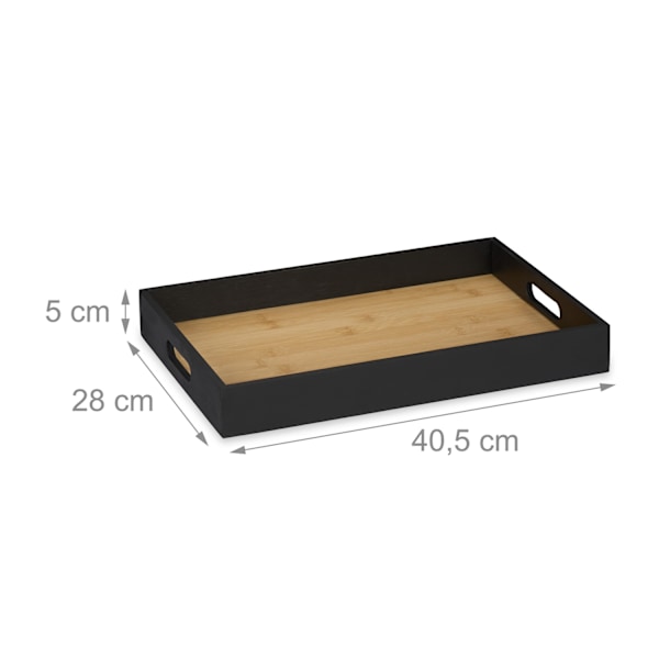 Rektangulär bricka i bambu