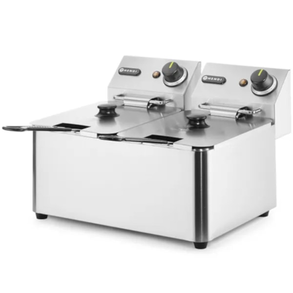 Kitchen Line catering frituregryde 6kW 230V 2 x 4L - Hendi 205846