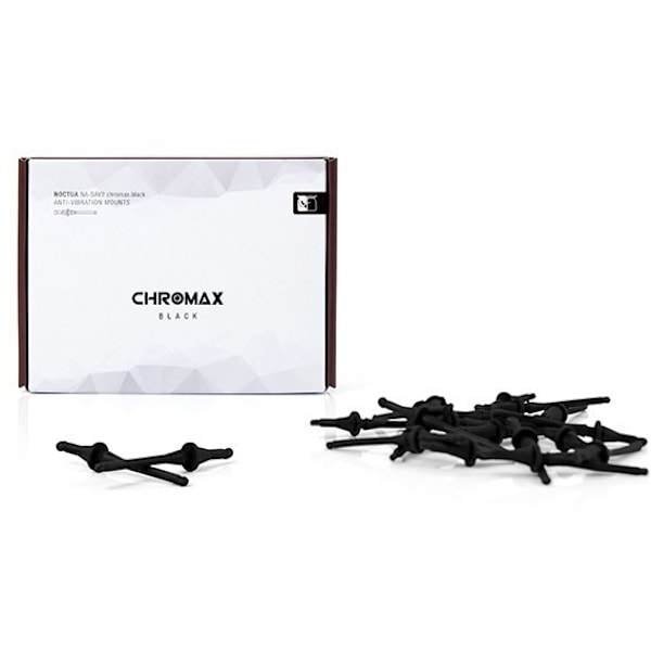 Noctua NA-SAV2 Chromax Anti Vibrations Mounts - monteringssæt til ventilatorer, sort