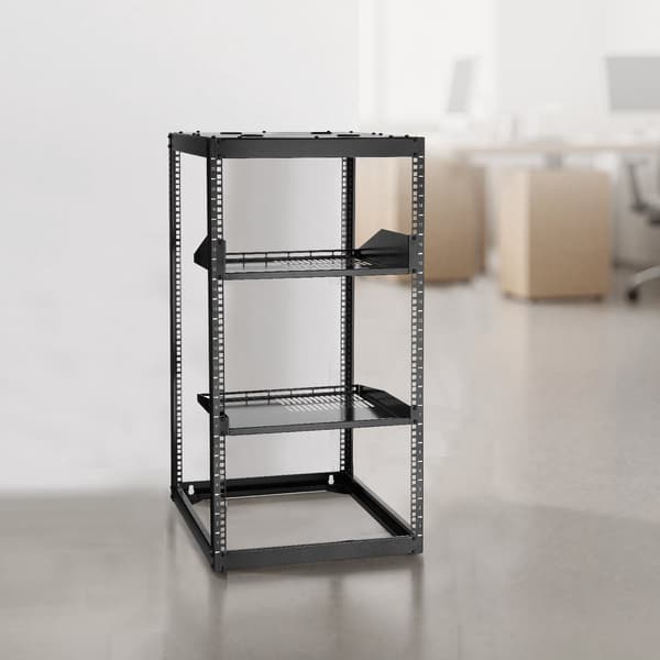 20U åben ramme netværksrack, 19 tommer, 585 mm dybde