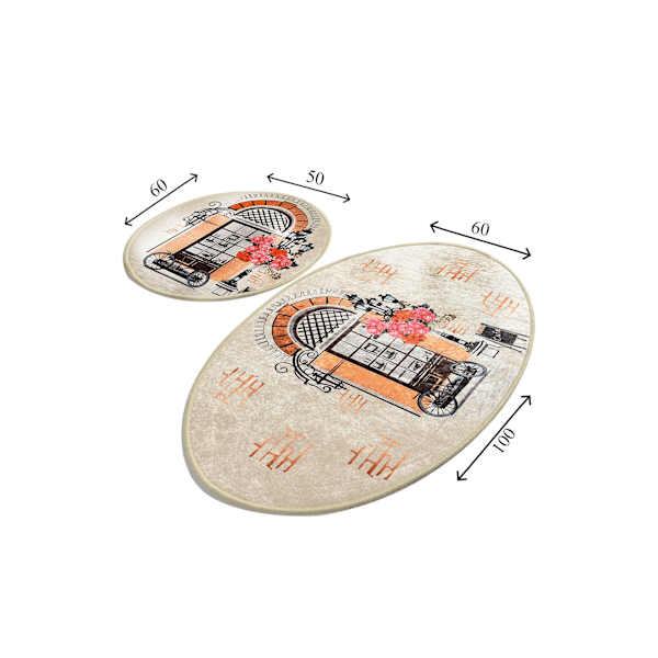 Bathmat Set (2 kpl) Cafe Djt