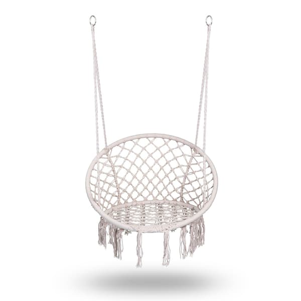 Riippuva puutarhanojatuoli Swing BOHO Beige