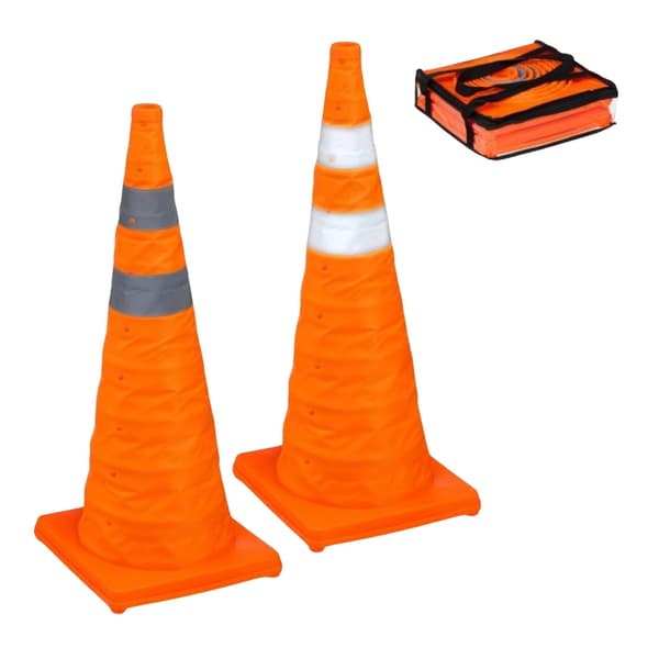 Foldbare pyloner 70 cm i 2-pak