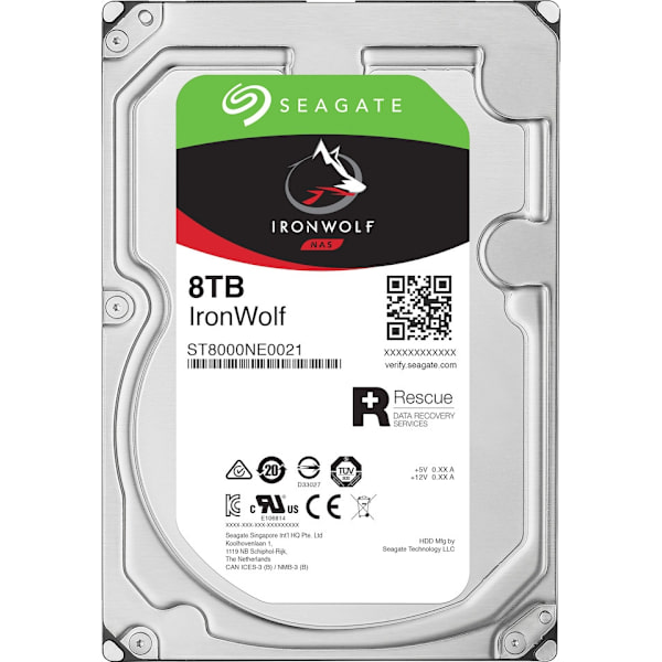 Seagate IRONWOLF NAS 8 Tt SATAIII 256 Mt 3,5" - kovalevy