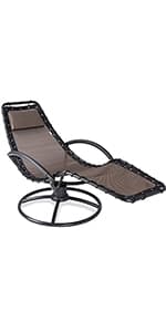 Relax Lounge med gyngefunktion, ergonomisk design
