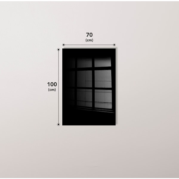 Dekorativt hærdet glasmaleri UV-020 - 70 x 100