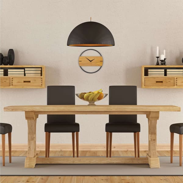 Vægur i træ design