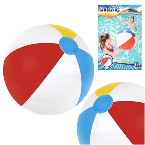 BESTWAY 31021 Beach färg uppblåsbar boll 51cm