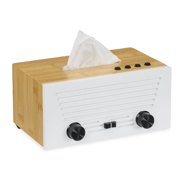Kosmetisk tissuebox i radiodesign