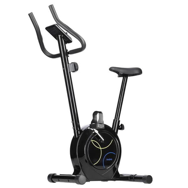 Magnetisk motionscykel, sort, justerbar modstand