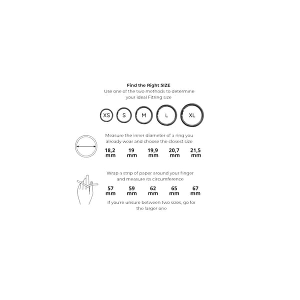 Smart ring med skärm, storlek XS