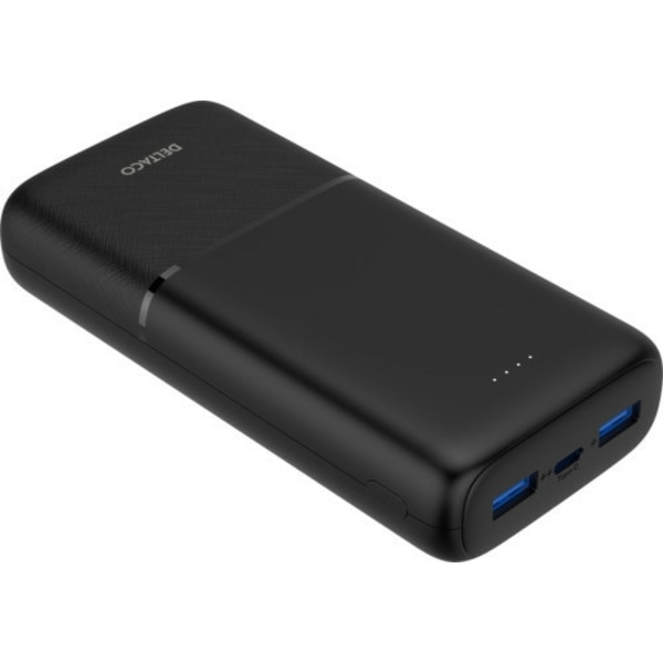 Deltaco PB-C1008, 20000 mAh, Svart