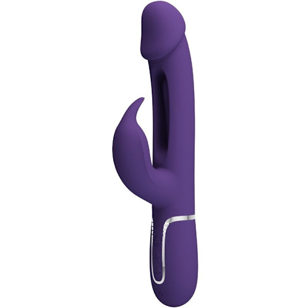 Pretty Love - Kampas Rabbit 3 i 1 multifunktionsvibrator med tungeviolet