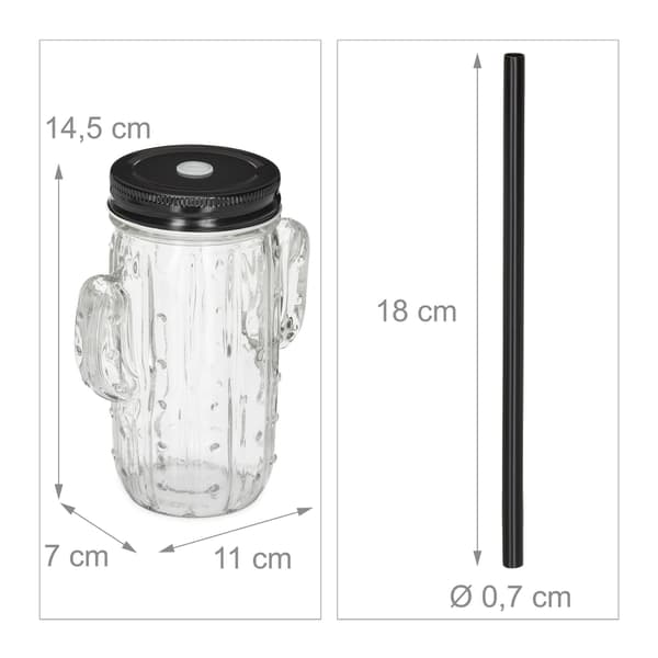 8 juomalasien setti Kaktus oljella
