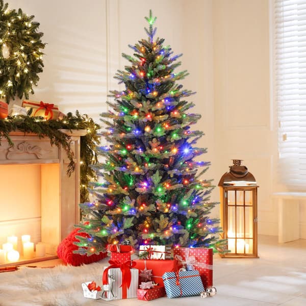 Forbelyst kunstigt juletræ 180 cm, 250 LED, 11 lysindstillinger