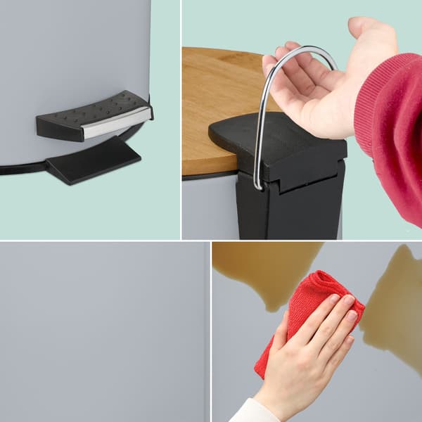 Pedalspand 5L med soft-Close låg og liners