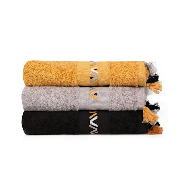 Handduksset (3 delar) Asorti - Svart