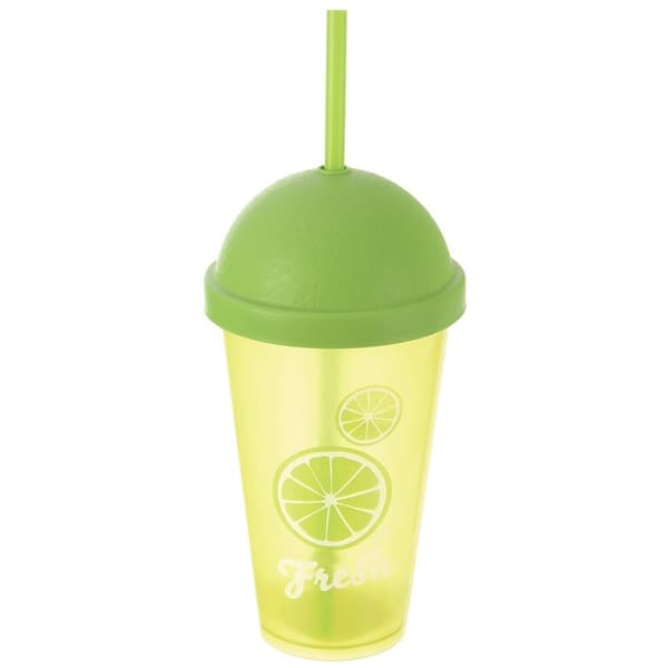 Mugg med Lock och Sugrör för Smoothies och Iste