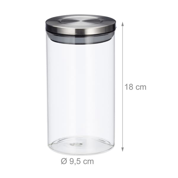 3 förvaringsburkar 1000 ml