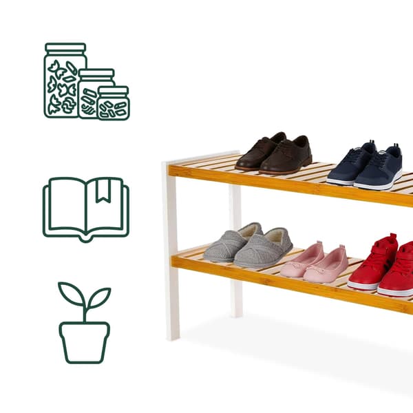 Bambus skohylde – Pladsbesparende, Rummer 9 par
