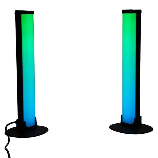 LED-gamingbordslampset med RGB-fjärrkontroll, 2 delar