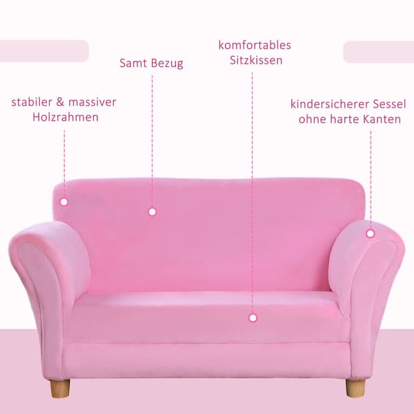 Børnesofa Strawberry Cozy Sofa Og Lænestol Til Børneværelse, Blød Sofa, Dobbelt Sofa, Enkelt Sofa, Børnestol
