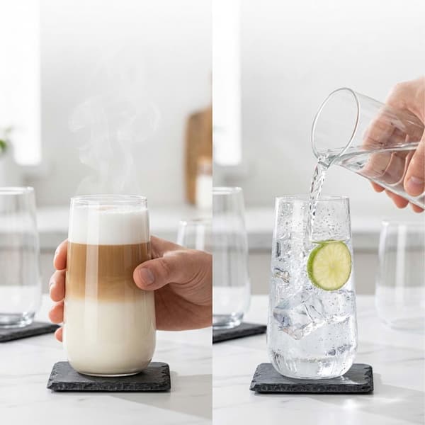 12-osainen lasijuomasetti – 6 longdrink- ja 6 vesilasia