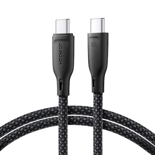 USB-C-kabel 60W snabböverföring Multi-Color Series 1m svart